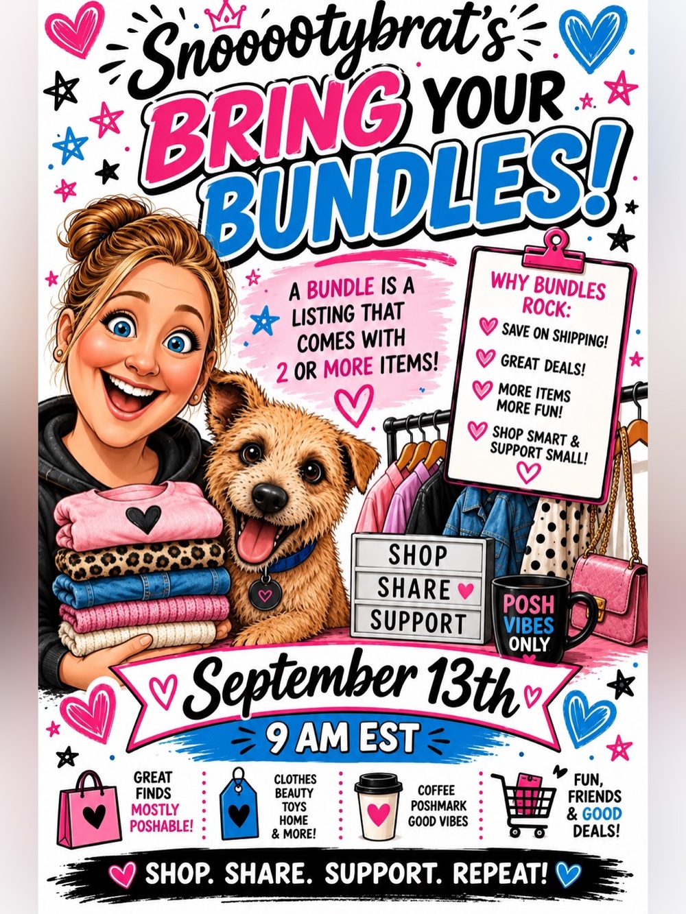 Bring Your Bundles! Share Show Flyer